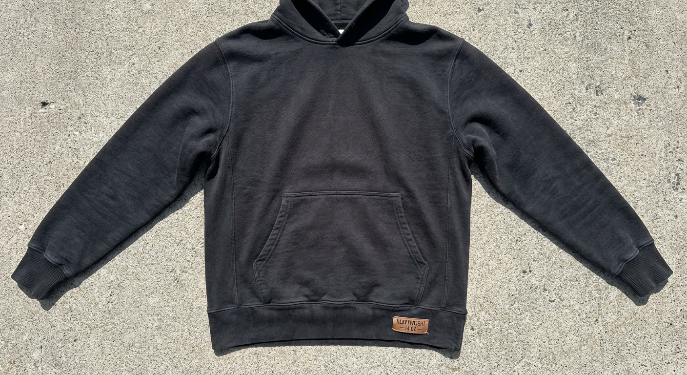 Koncrete Lab 14oz French Terry Hoodie heavyweight comfort layering