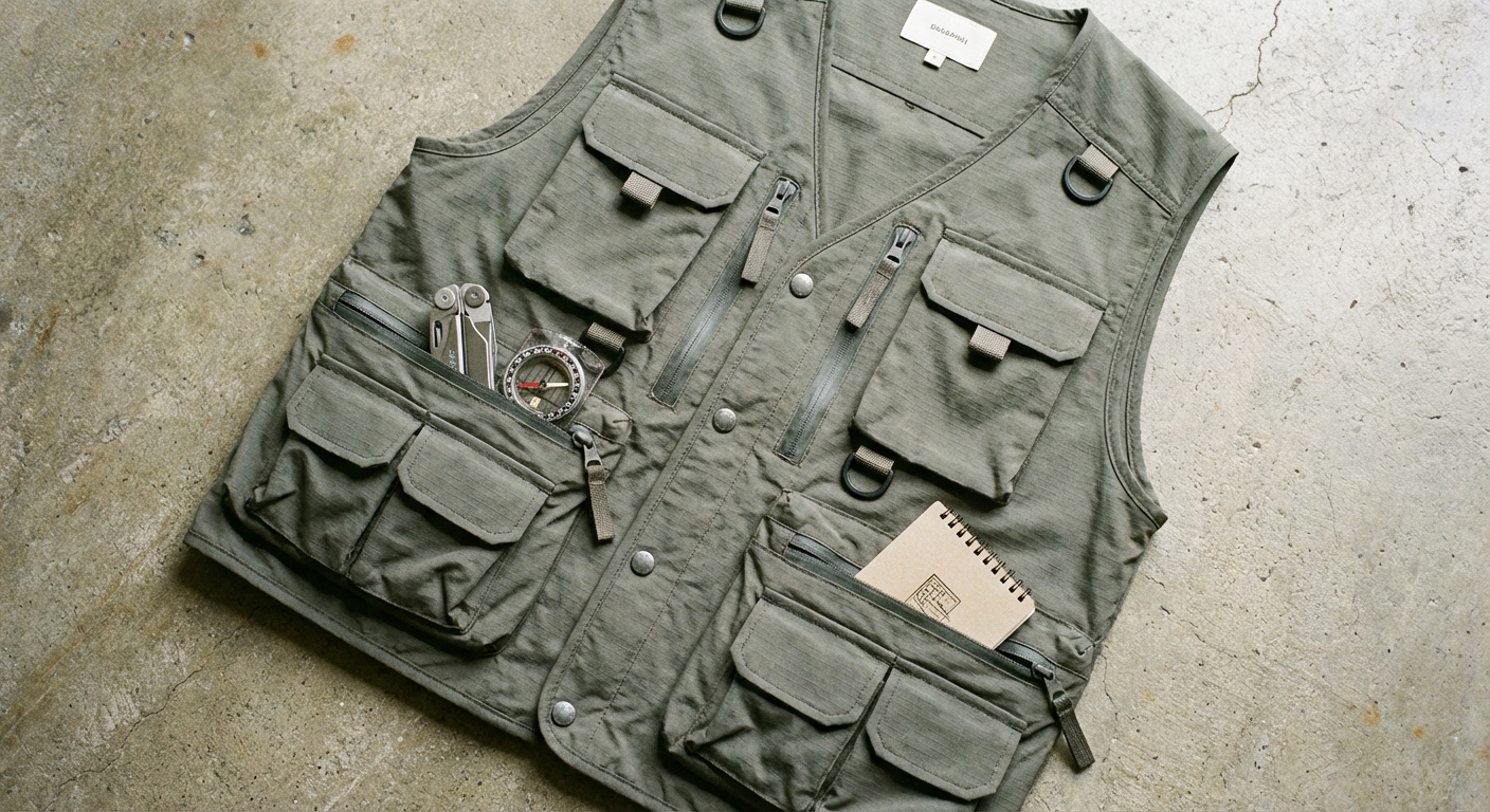 Koncrete Lab Ripstop Utility Vest technical outerwear
